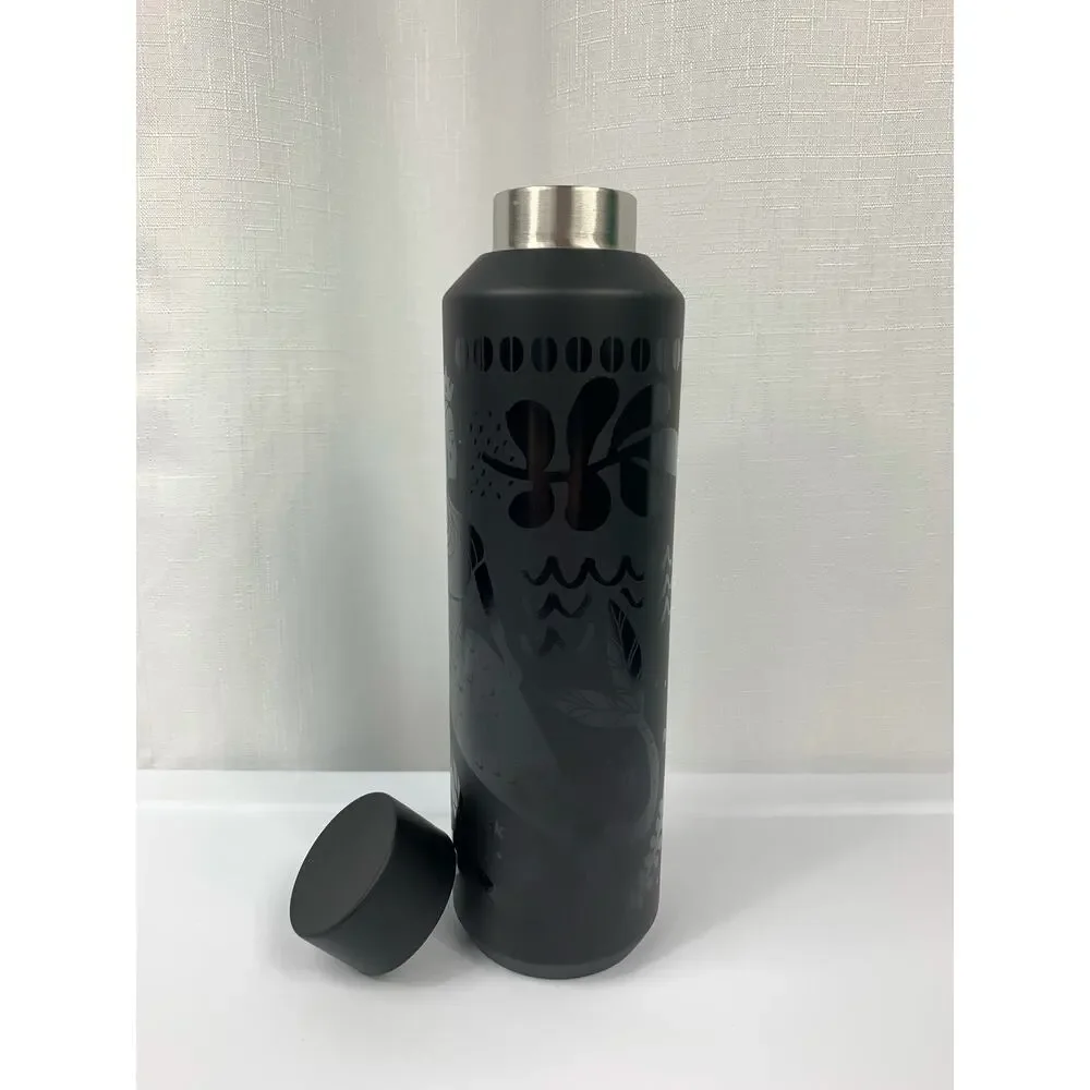 Starbucks Mermaid Water Bottle Vacuum Insulated 20oz Black Matte 2021